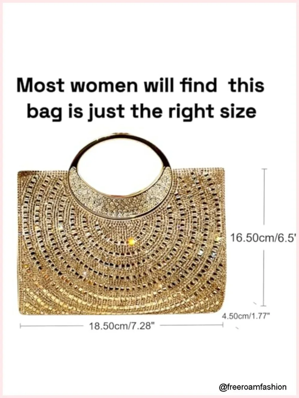 Sparkly Rhinestone Stripe Clutch Purse Elegant Bling Evening Bag Clasp Closure